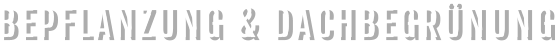 BEPFLANZUNG & DACHBEGRÜNUNG